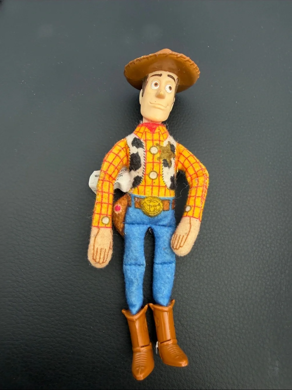 Collectible Toy Story Woody Burger King Figure 6.5 Inches 1995 has stain on leg